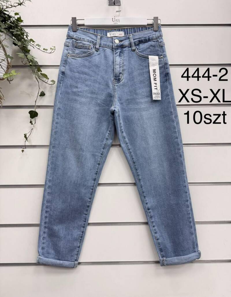 Spodnie damskie jeansy Roz XS-XL, 1 Kolor Paczka 10 szt